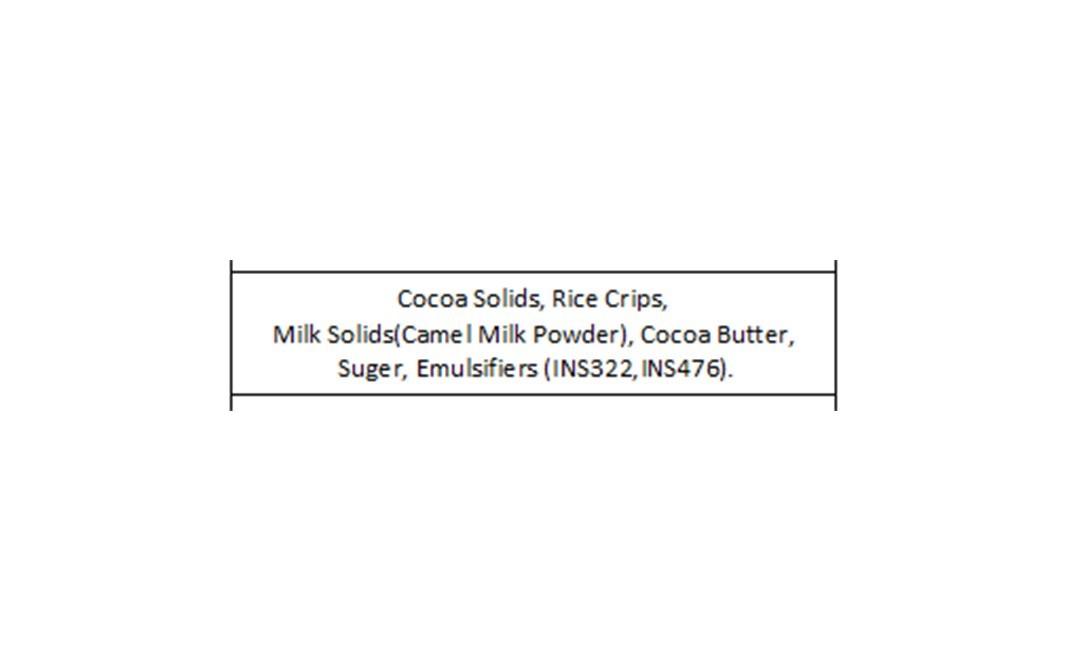 Aadvik Camel Milk Chocolate Crunch   Box  50 grams